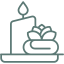 candle and cactus icon